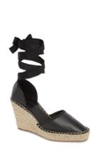 Women's Topshop Williams Wraparound Espadrille Wedge .5us / 37eu M - Black