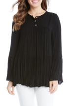 Women's Karen Kane Shirred Gauze Top