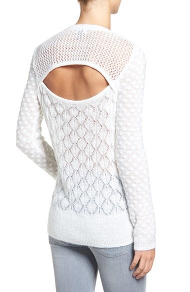 Women's Chelsea28 Back Cutout Sweater - Ivory
