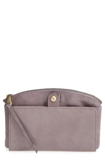 Women's Hobo Ansel Leather Wallet - Grey