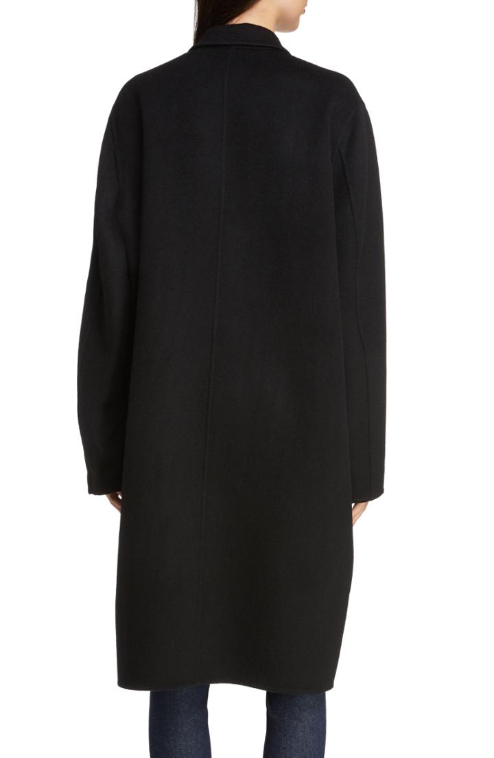Women's Acne Studios Double Wool & Cashmere Coat Us / 38 Eu - Black