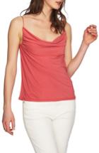 Women's 1.state Cowl Neck Camisole - Red