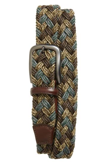 Men's Torino Belts Braided Cotton Belt - Brown/ Taupe