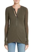 Women's Proenza Schouler Pswl Jersey Gauze Top - Green