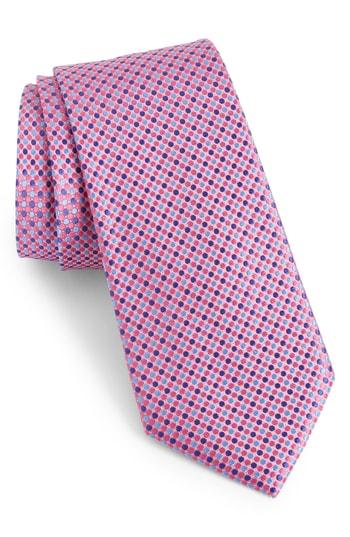Men's Nordstrom Men's Shop Morris Micro Silk Tie, Size - Red
