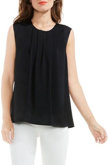 Women's Vince Camuto Sleeveless Rumple Blouse, Size - Black