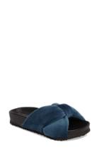 Women's Topshop Fly Knot Slide Sandal .5us / 39eu - Blue