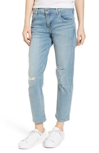 Women's Agolde Isabel Ankle Slim Boyfriend Jeans - Blue