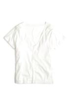 Women's J.crew Supima Cotton V-neck Tee, Size - White