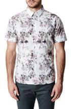 Men's 7 Diamonds Aura Floral Sport Shirt, Size - White