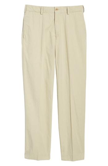 Men's Bills Khakis M2 Classic Fit Flat Front Tropical Cotton Poplin Pants X 32 - Beige