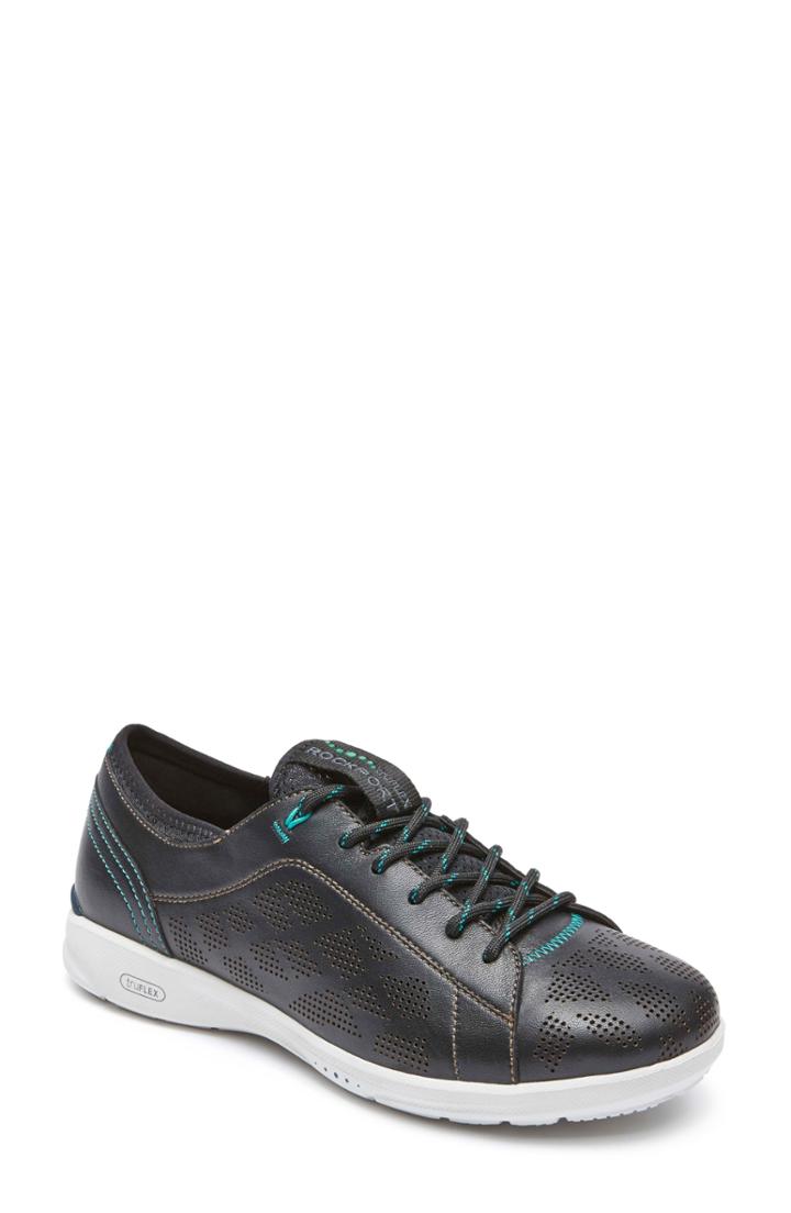 Women's Rockport Truflex Perforated Sneaker W - Black