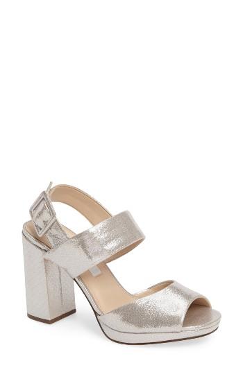 Women's Nina Athena Slingback Strappy Sandal M - Metallic