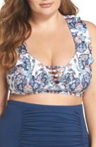 Women's Becca Etc. Naples Ruffle Bikini Top