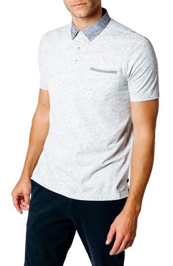 Men's Good Man Brand Trim Fit Polo Shirt - Grey