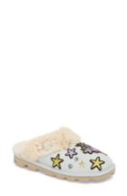 Women's Ugg Patch It Slipper With Genuine Shearling Trim M - Blue