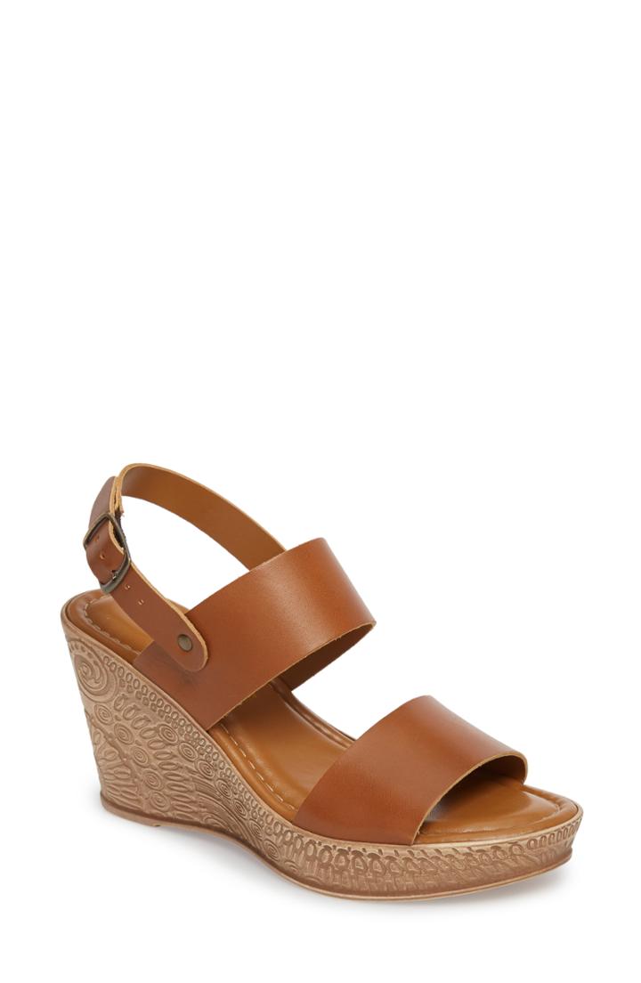 Women's Bella Vita Cor Wedge Sandal M - Brown