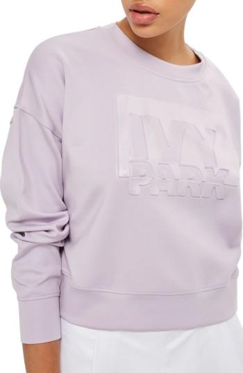 Women's Ivy Park Embossed Logo Sweatshirt - Purple