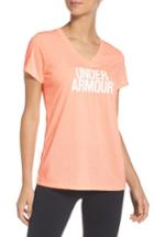 Women's Under Armour Threadborne Tee - Coral