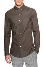 Men's Topman Classic Fit Oxford Shirt - Grey
