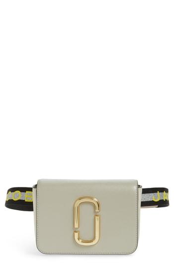 Marc Jacobs Hip Shot Convertible Leather Belt Bag - Ivory