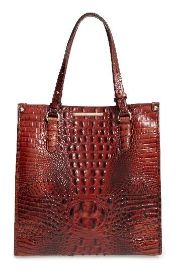 Brahmin Melbourne Maeve Leather Tote - Brown