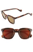 Women's Moncler 50mm Sunglasses - Dark Havana / Brown Mirror