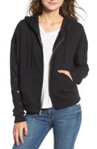 Women's Wildfox Glitz Milk Run Zip Hoodie - Black