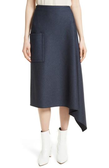 Women's Tibi Origami Asymmetrical Twill Skirt