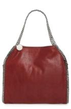 Stella Mccartney 'small Falabella - Shaggy Deer' Faux Leather Tote - Red