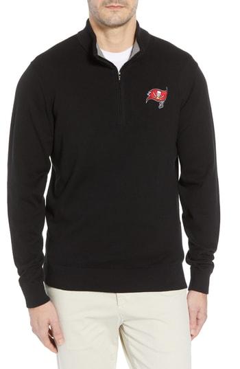 Men's Cutter & Buck Tampa Bay Buccaneers - Lakemont Fit Quarter Zip Sweater