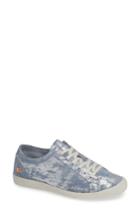 Women's Softinos By Fly London Isla Distressed Sneaker -8.5us / 39eu - Blue