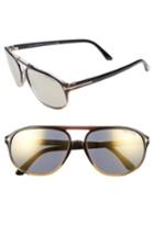 Women's Tom Ford Jacob 60mm Retro Sunglasses - Black/ Other/ Smoke Mirror