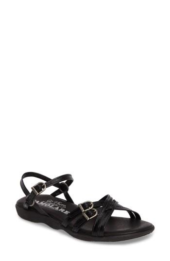 Women's Famolare Strapsody Buckle Sandal M - Black