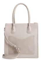 Emperia Whipstitch Faux Leather Tote - Grey