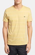 Men's Lacoste Stripe V-neck T-shirt