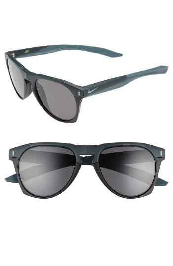 Men's Nike Essential Navigator 54mm Sunglasses - Matte Seaweed / Black