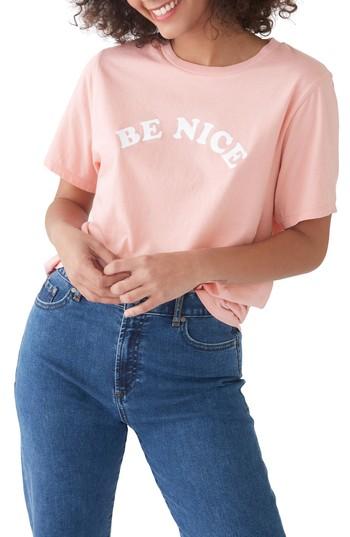 Women's Ban. Do Be Nice Classic Tee - Pink