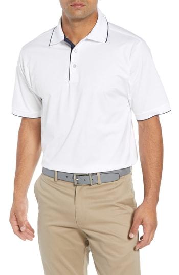 Men's Bobby Jones Solid Tipped Polo - White