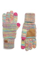 Women's Cc Knit Tech Gloves, Size - Yellow