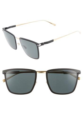 Men's Mykita Vernon 54mm Polarized Sunglasses - Gold/ Black