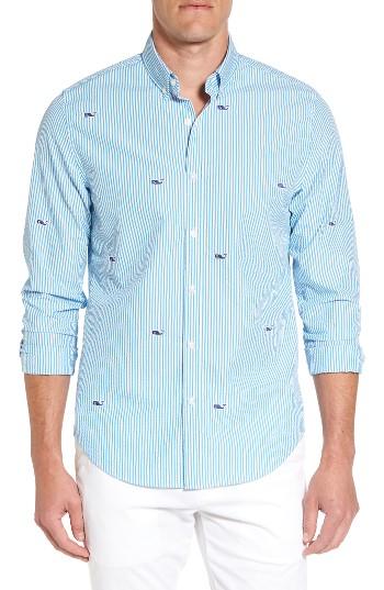 Men's Vineyard Vines Embroidered Seersucker Slim Fit Sport Shirt