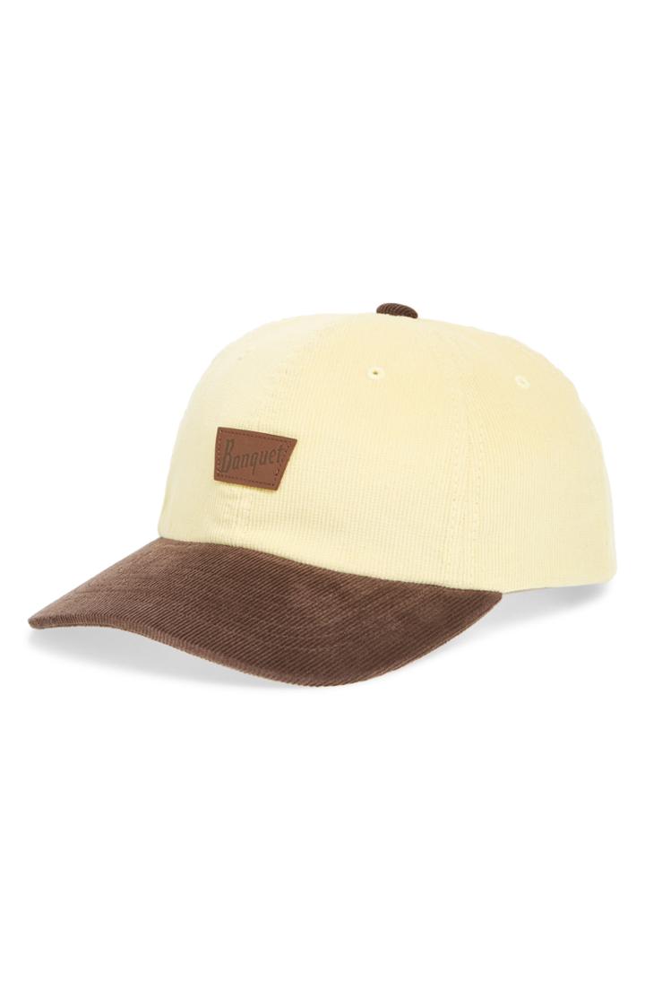 Men's Brixton Banquet Corduroy Cap - Beige