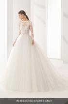 Women's Rosa Clara Couture Niher Lace & Tulle Ballgown, Size - Ivory