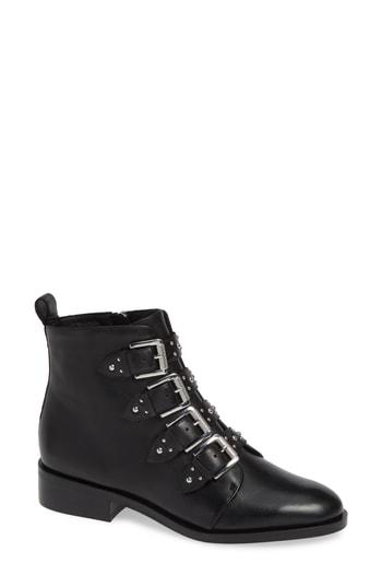 Women's Halogen Lily Buckle Bootie M - Black