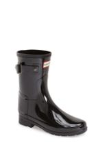 Women's Hunter Refined Short Gloss Rain Boot M - Black