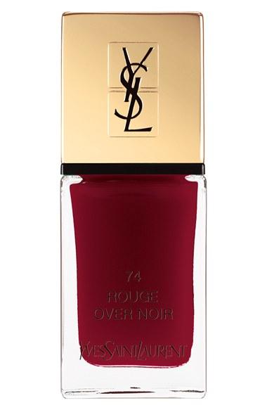 Yves Saint Laurent 'vinyl - La Laque Couture' Nail Lacquer - 74 Rouge Over Noir