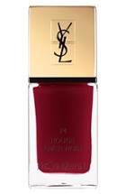 Yves Saint Laurent 'vinyl - La Laque Couture' Nail Lacquer - 74 Rouge Over Noir