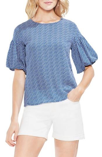 Women's Vince Camuto Cabana Bubble Sleeve Blouse - Blue