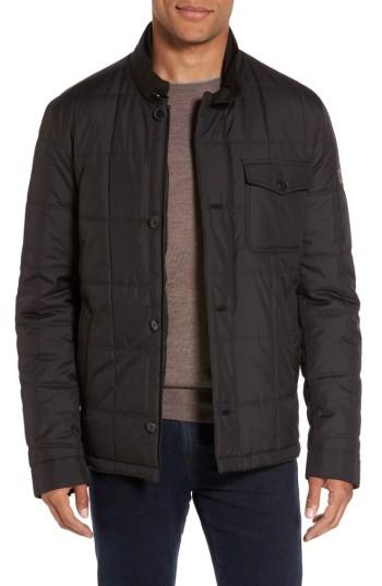 Men's Tumi Regular Fit Quilted Jacket - Black